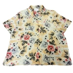 Image Satin Floral Print Blouse